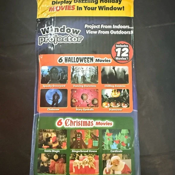 Window Projector with Holiday Movies - Picture 2 of 4
